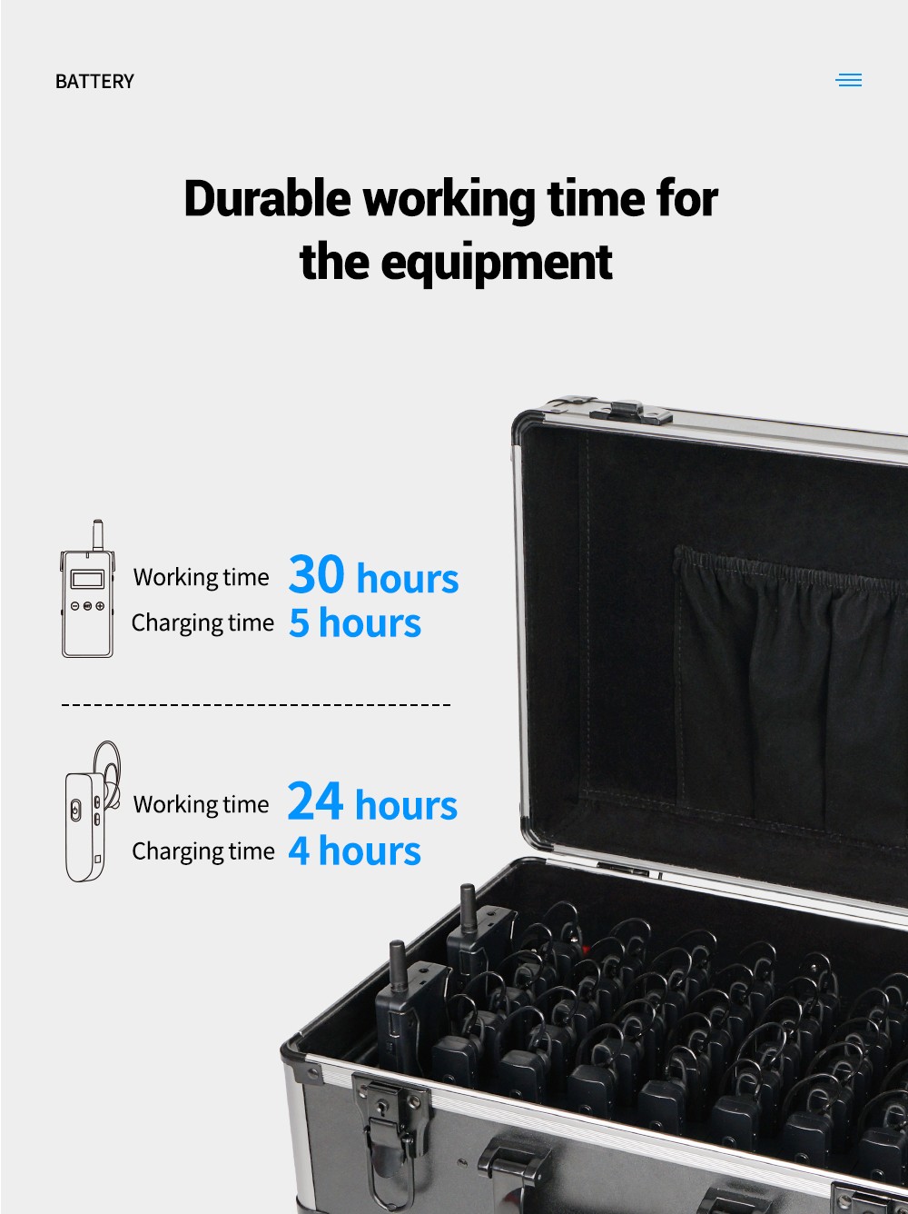2.4G無(wú)線(xiàn)導(dǎo)游系統(tǒng)耳掛式接收器YT500